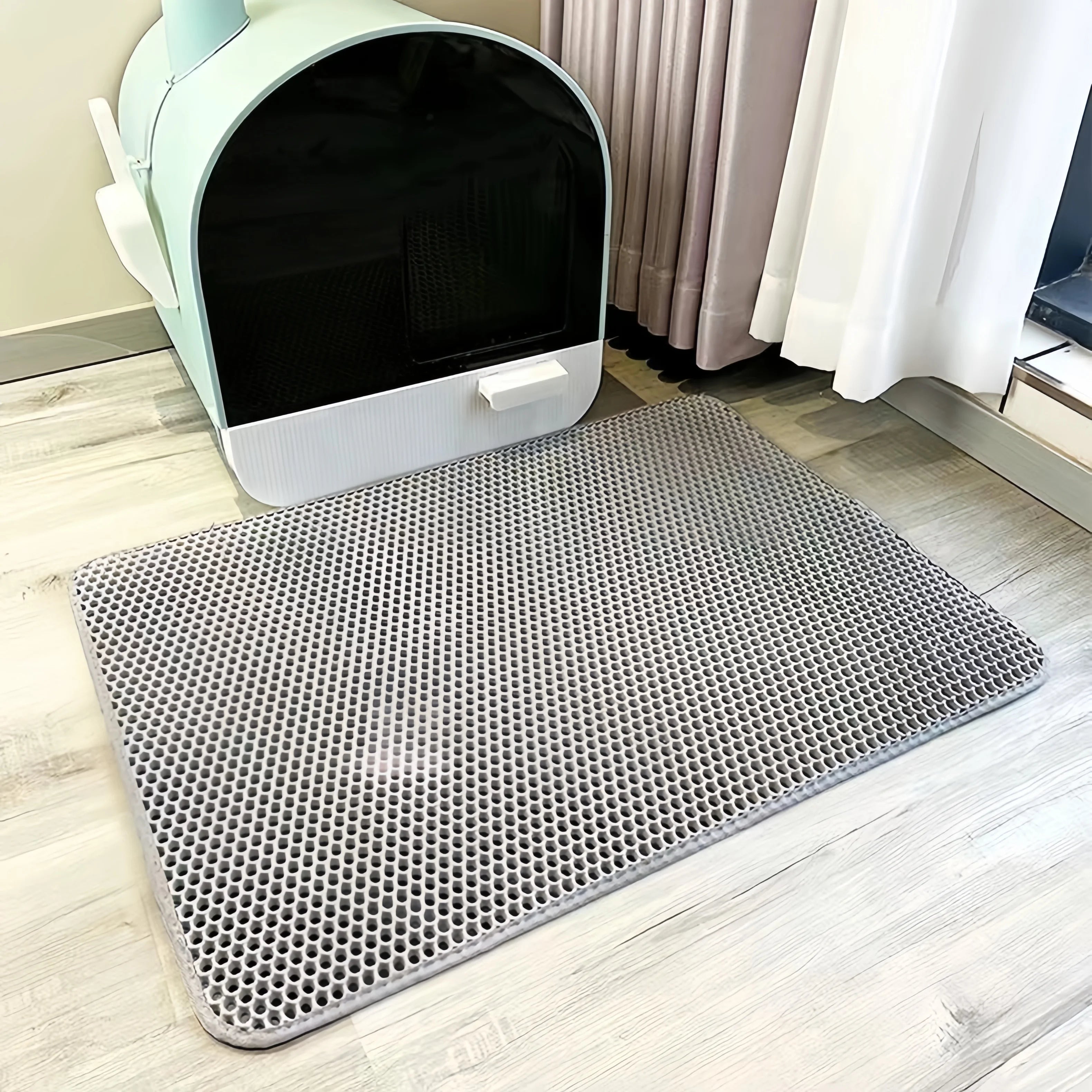 Alfombra AntiArena CatSafe – Patitas Felices 🐱✨