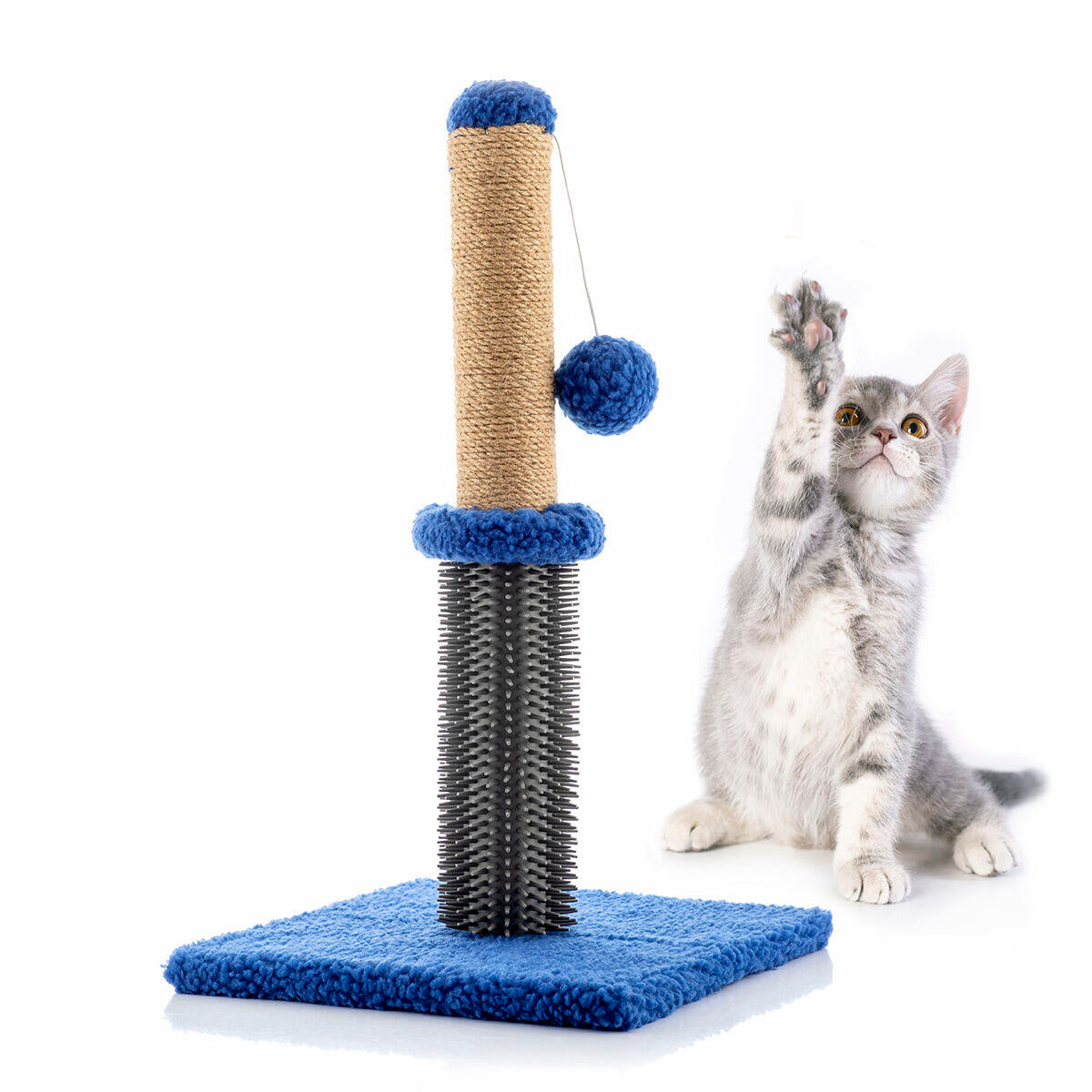 Miausage InnovaGoods Massage-Kratzbaum mit Ball für Katzen